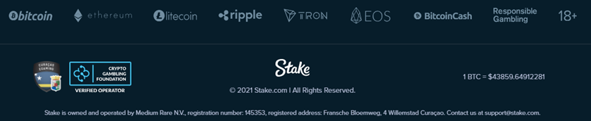 Stake.com payment options