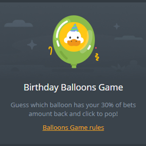 Duckdice Birthday Balloons Game