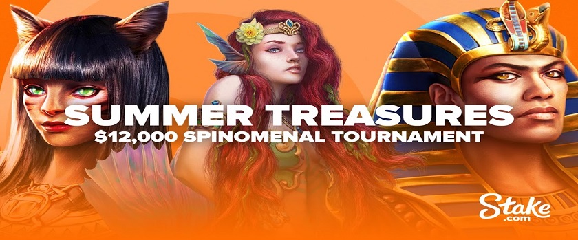 Stake.com Spinomenal's Summer Treasures Promo with $12,000 Prize Pool