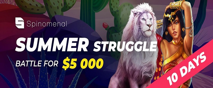 BetFury Spinomenal Summer Struggle with $5.000 Prize Pool
