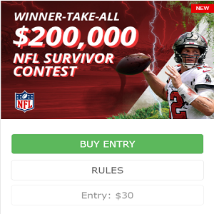 BetOnline NFL Survivor Contest with $200,000 Prize Pool