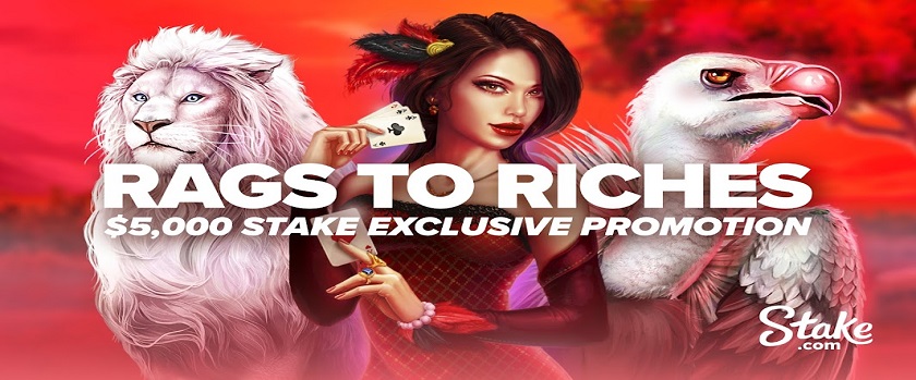 Stake Rags to Riches Promo with $5,000 Prize