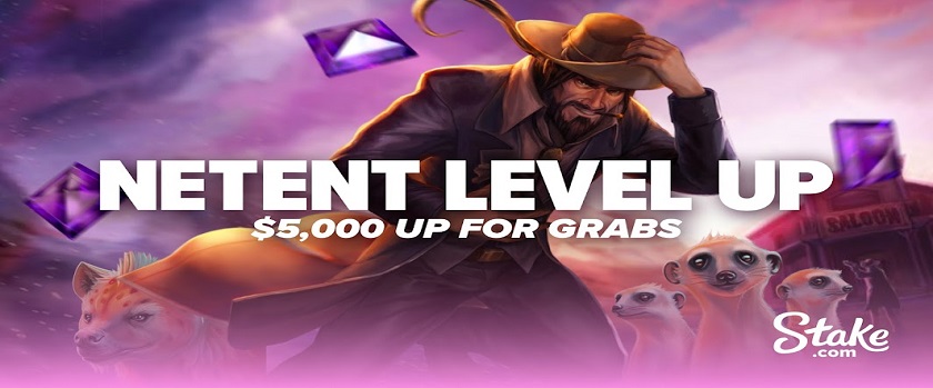 Stake NetEnt Level Up Promotion with $5,000 Prize Pool