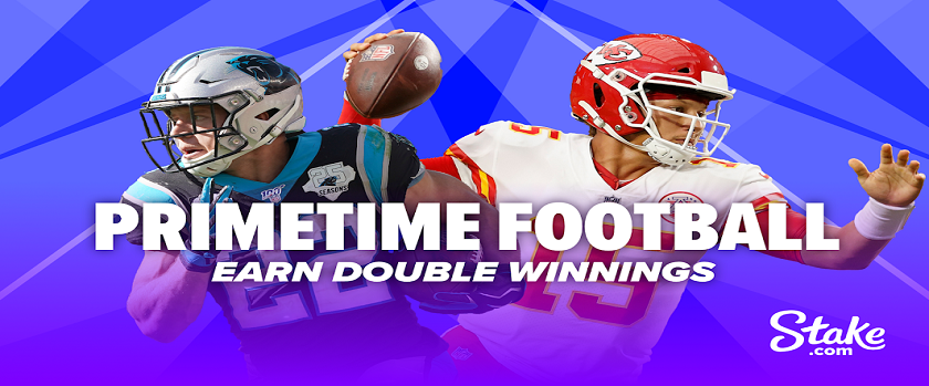 Stake NFL Primetime Football Promo With $100 Double Winnings