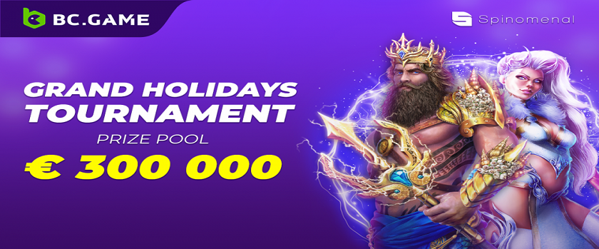 BC.Game Grand Holidays Tournament with €300,000 Prize Pool