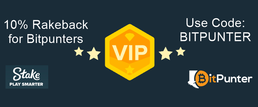 Stake.com VIP Rakeback to Bitpunter