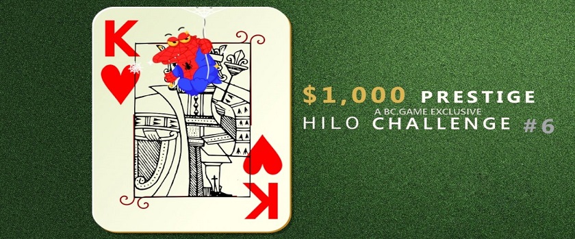 Bc.Game Prestige Hilo Challenge with $1,000 Prize Pool