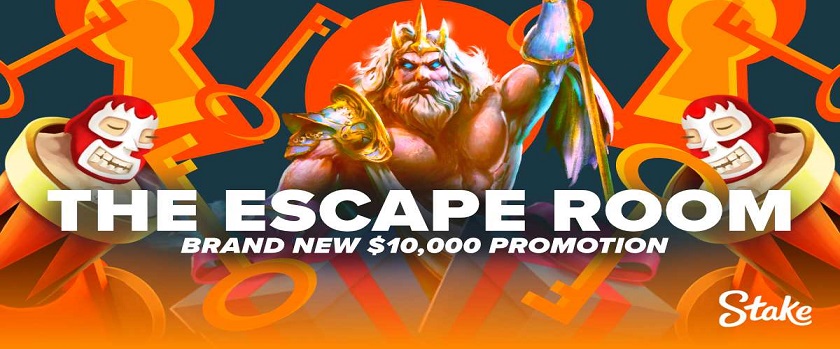 Stake The Escape Room Promo with $10,000 Prize Pool