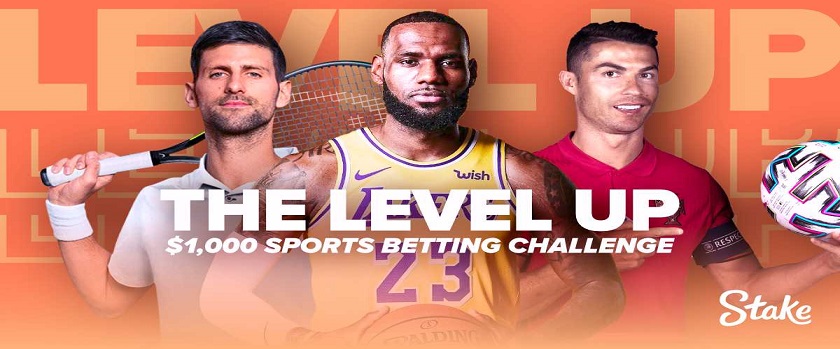 Stake The Level Up Sports Edition Challenge with $1,000 Prize Pool
