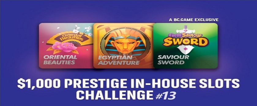BC.Game $1,000 Prestige in-House Slots Challenge Promotion
