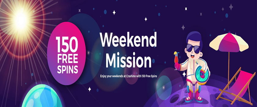 Crashino Weekend Mission Offers 150 Free Spins