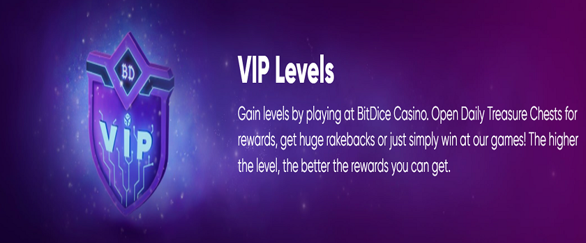 Bitdice VIP Levels Promotion