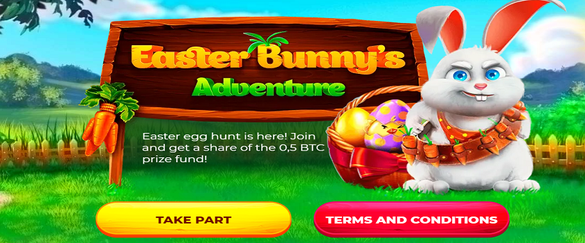 1xBit Easter Bunny’s Adventure Promotion Offers 0.5 BTC Prize Pool