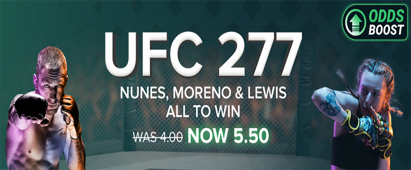 Duelbits Odds Boost for UFC 277!