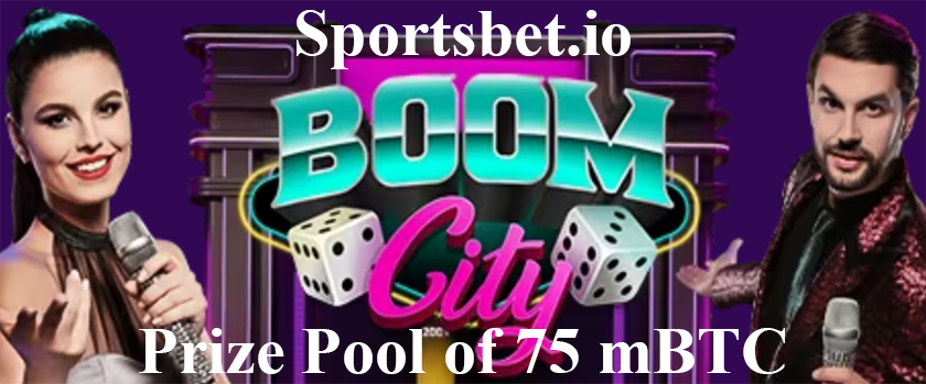 Sportsbet Boom City Tournament wiht a Prize Pool of 75 mBTC