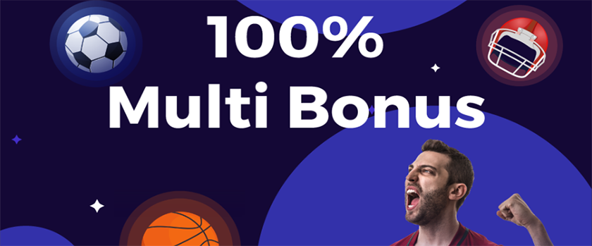 Crashino Offers up to 100% Multi Bonus on Sportsbook