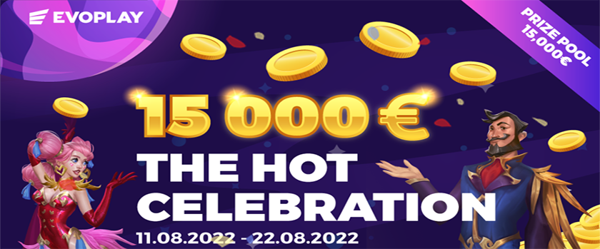 Crashino The Hot Celebration Tournament Rewards up to €2,500