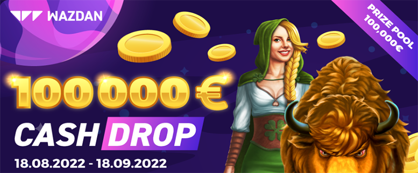 Crashino Wazdan Cash Drop Rewards up to €1,000