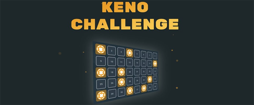 Crypto.Games Keno Challenge Rewards up to 0.00017 BTC