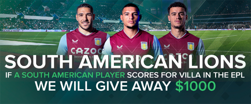 Duelbits Gives Away $1,000 Per Goal for Aston Villa Matches