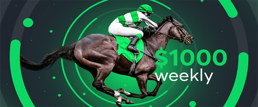 Sportsbet.io Horse Racing Weekly Leaderboard with a $1,000 Prize