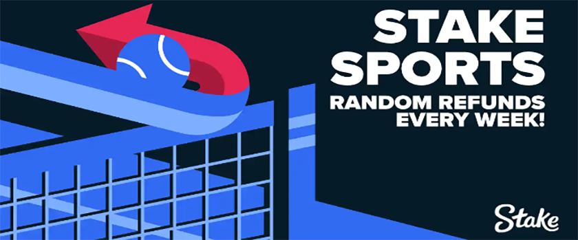 Stake Gives Weekly Random Refunds on Sportsbook