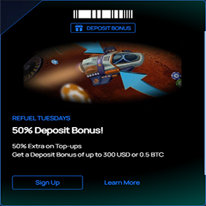 BitSpinCasino Refuel Tuesdays 50% Deposit Bonus