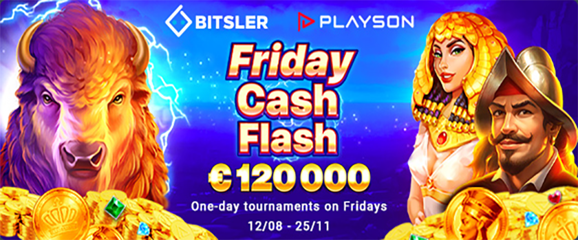 Bitsler Friday Cash Flash Tournament Rewards up to €3,000