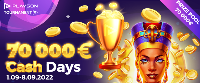 Crashino September CashDays Tournament Rewards up to €10,000
