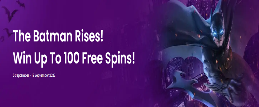 Trustdice Batman Day Promotion Rewards up to 100 Free Spins
