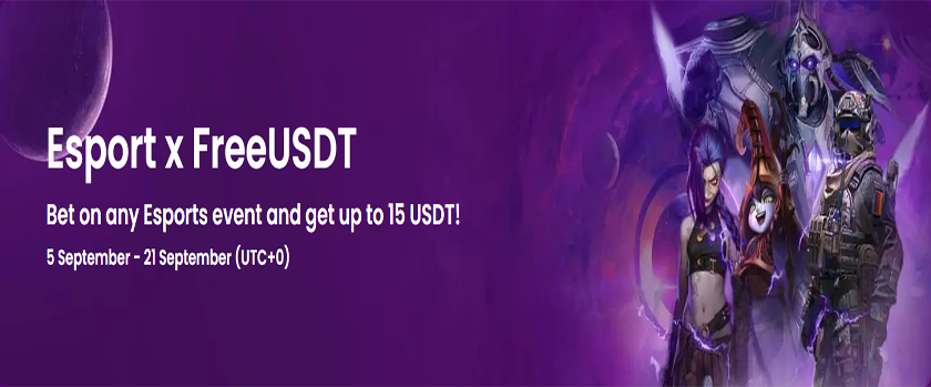 Trustdice Esports Welcome Offer Rewards up to 15 USDT