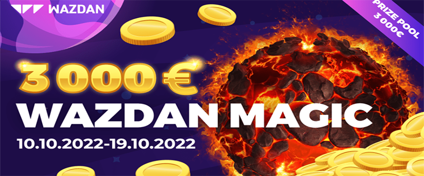 Crashino Wazdan Magic Tournament Rewards up to €700