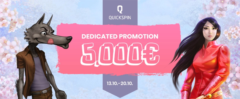 Kryptosino €5,000 Quickspin Dedicated Promotion