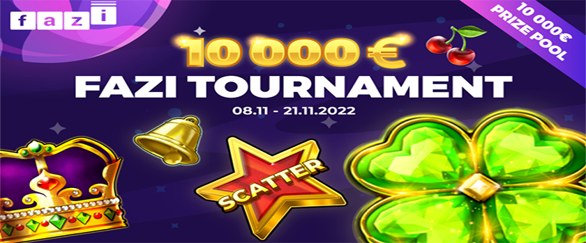 Crashino €10,000 Fazi Slots Tournament