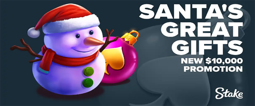 Stake $10,000 Santa's Great Gifts Promotion