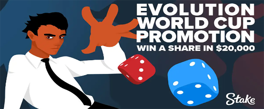 Stake $20,000 Evolution World Cup Promotion