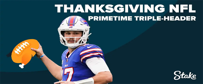 Stake NFL Thanksgiving Promotion Rewards Double Winnings