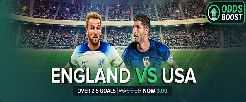 Duelbits England VS USA Odds Boost Promotion