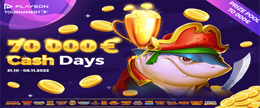 Crashino November Cash Days €70,000 Promotion
