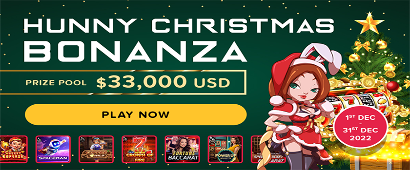 HunnyPlay Christmas Bonanza with a $33,000 Prize Pool