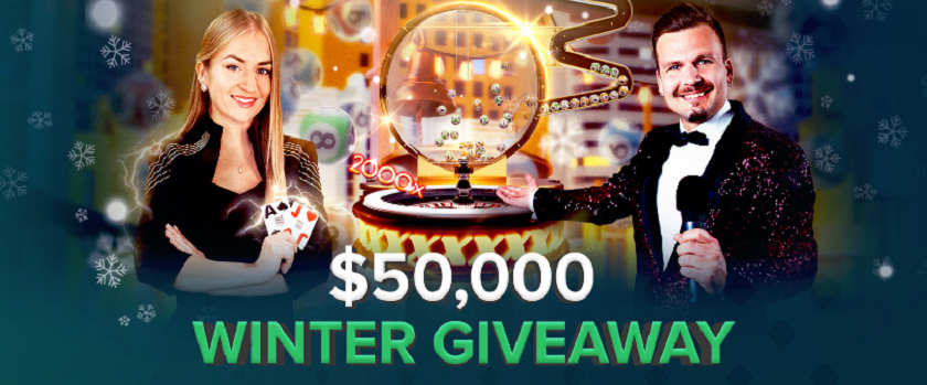 Duelbits Winter Giveaway by Evolution $50,000 Prize Pool