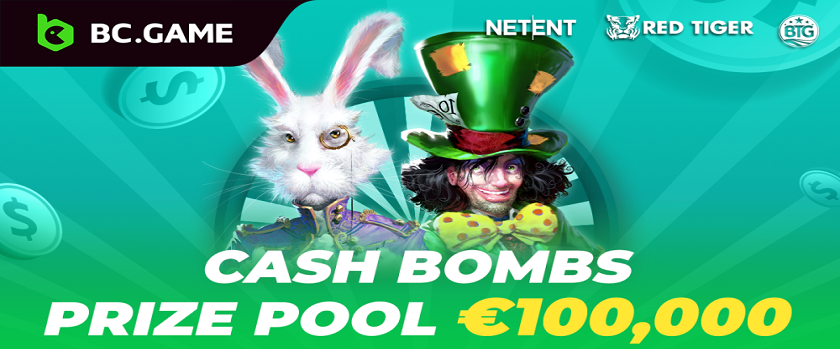 BC.Game Cash Bombs Promotion with a €100,000 Prize Pool