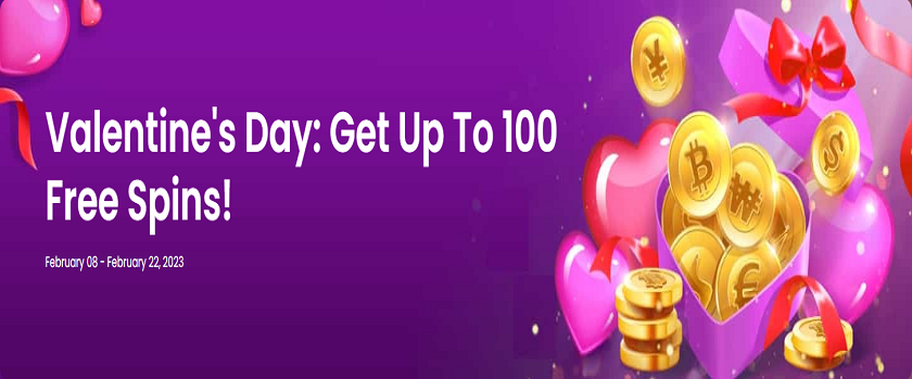 Trustdice Valentine's Day Promotion Rewards up to 100 FS