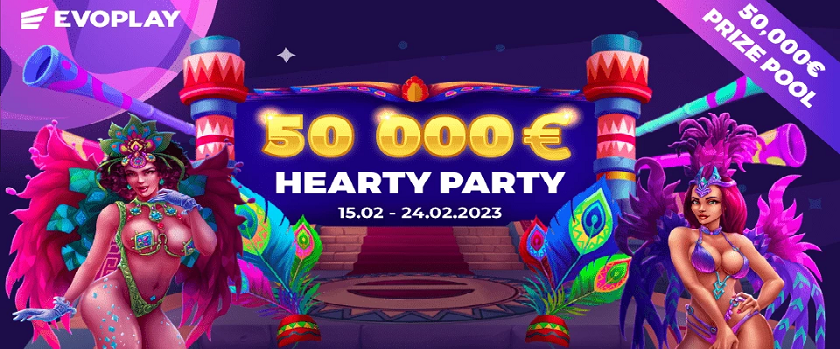 Crashino Hearty Party Tournament with a €50,000 Prize Pool