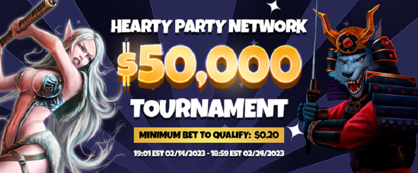 Roobet Hearty Party Tournament with a $50,000 Prize Pool