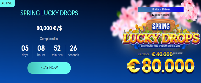 Oshi.io Spring Lucky Drops with an €80,000 Prize Pool