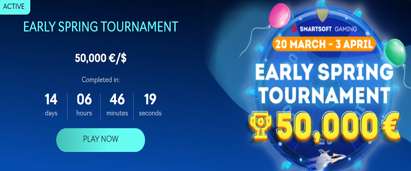 Oshi.io Early Spring Tournament with a €50,000 Prize Pool