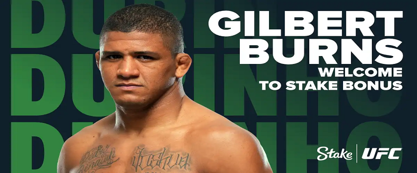 Stake UFC 287 Gilbert Burns Welcome to Stake Bonus