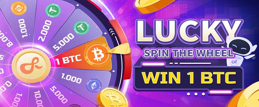 K8 Casino's Lucky Wheel Rewards up to 1 BTC