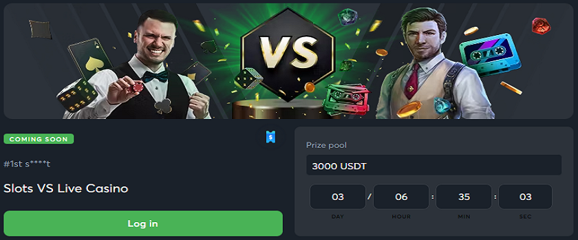 Sportsbet.io Slots VS Live Casino Tournament $3,000